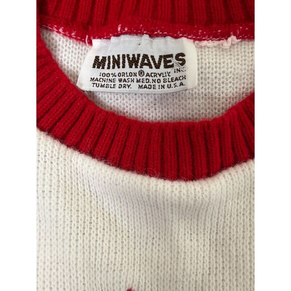 Vintage Children's Sweater - Red, White and Blue Ahoy Sailor by Miniwaves (1970) - Picture 3 of 8